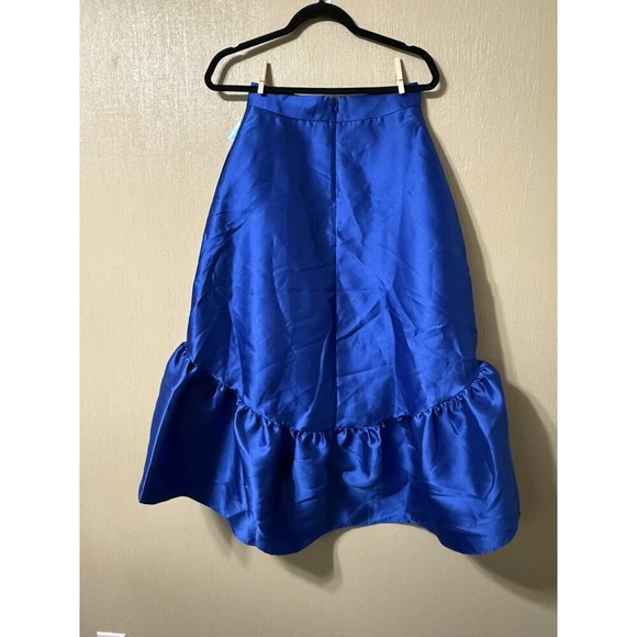 Mare Mare X Anthropologie Ruffled Skirt Blue XS - Picture 2 of 10